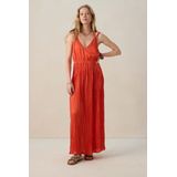 Sissy-Boy - Maxi Jurk - Rood - Mouwloos - Plooien