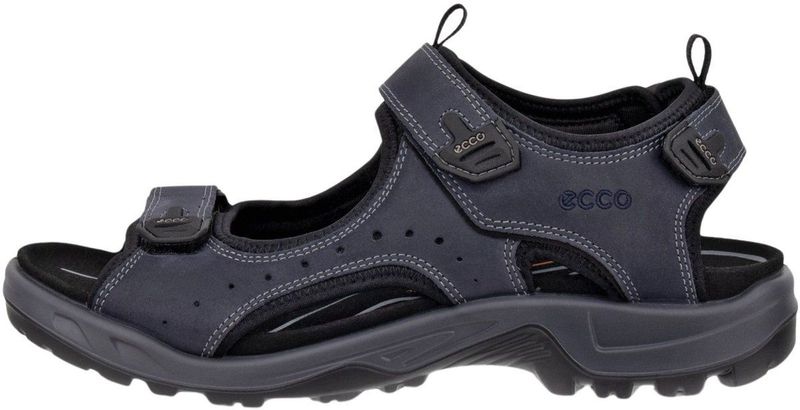 Ecco Offroad Sandalen - Donkerblauw - Nubuckleer - Klittenband Verstelbaar