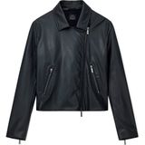 AIX Armani Exchange - Eco-leren Jack - Zwart - Casual - Polyester