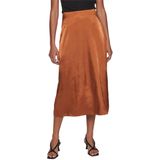 Vila Shima Hoge Taille Midi-rok Bruin 34 Vrouw