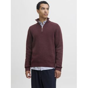 Jack & Jones - JPRBlamilano - Trui - Wijnrood - Halve Rits