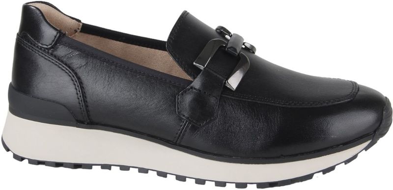 Caprice - Loafers - Black Nappa - Rubber Zool - Uitneembaar Voetbed