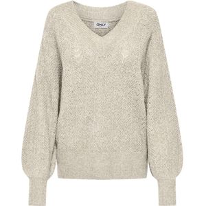 ONLY - ONLLUCILLA LS GLITTER V-NECK KNT - Meisjes - Gebreide truien
