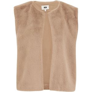 WE Fashion - Gilet - Imitatiebont - Dames - Regular Fit