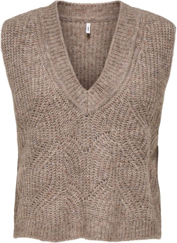 ONLY - ONLGIila - Trui - Bruin Gemêleerd