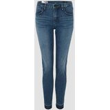 Opus - Evita - Skinny Broek - Blauw - Denim