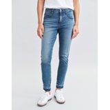 Opus - Evita - Skinny Broek - Blauw - Denim