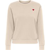 Jdyparis - Sweatshirt - Regular Fit - Lange Mouwen - O-hals - Parel Versiering
