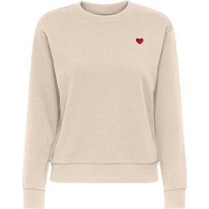 Jdyparis - Sweatshirt - Regular Fit - Lange Mouwen - O-hals - Parel Versiering
