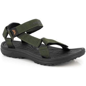 Kimberfeel - Milos - Sandalen - Zwart - Textiel - EVA