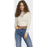 ONLY - ONLTILDE L/S HIGH NECK LACE TOP JRS NOOS - Dames - Blouses