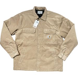 Carhartt Wip, Heren, Overhemden, Beige, Maat: S Corduroy,
