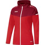Jako - Champ 2.0 - Jas met Kap - Rood - Bonded-Polyester-Fleece