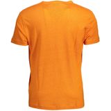 Gant - T-shirt - Oranje - Korte Mouwen - Linnen