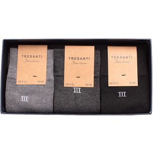 TRESANTI | ZOLA I Giftbox bamboe sokken 3 pcs | Grijs | Size 39/42