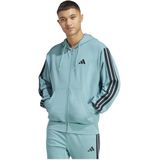 adidas - Hoodie - Zwart - Sweaterstof - Geribbelde Boorden