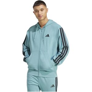 adidas - Hoodie - Zwart - Sweaterstof - Geribbelde Boorden