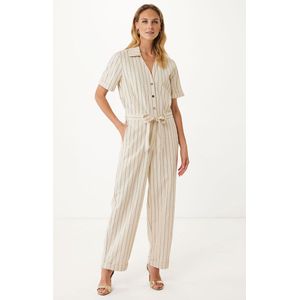 MEXX Jumpsuit  crème / zwart