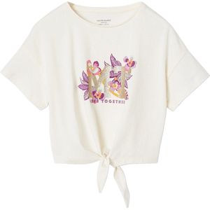 Vertbaudet - Kort Sportief Meisjesshirt - Multicolor - 100% Katoen