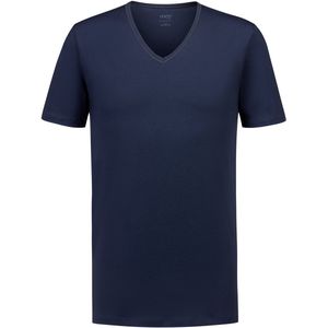 mey - Dry Cotton - Shirt met V-hals - Yacht Blue