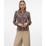 Vero moda vmmable l/s shirt wvn btq blouse rood