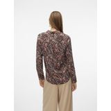 Vero moda vmmable l/s shirt wvn btq blouse rood