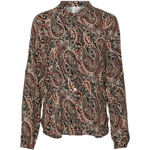 Vero moda vmmable l/s shirt wvn btq blouse rood