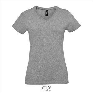 SOL'S - Women´s Imperial V-Neck T-Shirt - Grey Melange - Katoen