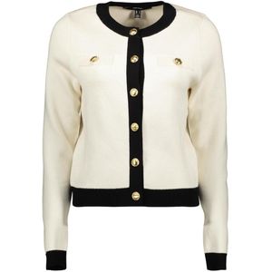 Vero Moda - Vmoli Ls O-neck Cardigan - Vest - Birch en Zwart - Dames