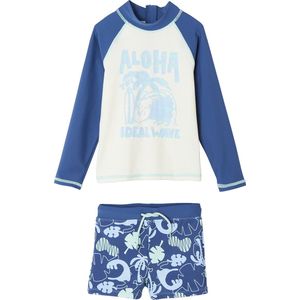 Vertbaudet UV-bestendige zwemset met zwemshirt + boxershort voor jongens