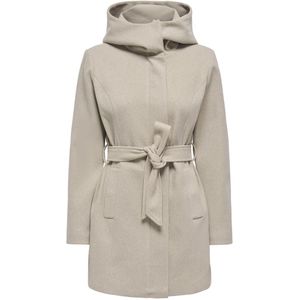 Jacqueline de Yong - Korte Jas met Riem - Beige - Dames