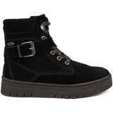 Marco Tozzi - ZLN 0531 - Enkellaarsjes - Zwart - Echt Lederen - Casual Sports Hiking