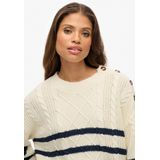 Superdry - Cable Crew Neck - Trui - Biologisch Katoen