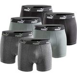 Puma - Basic - Boxershorts - Groen/Zwart - 6-pack