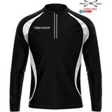 Givova - Trui met Halve Rits - Technische Stof - 92% Polyester - Vesten