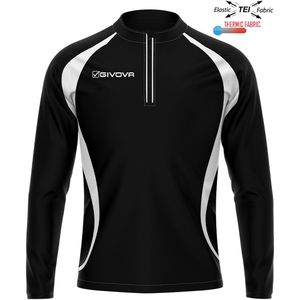 Givova - Trui met Halve Rits - Technische Stof - 92% Polyester - Vesten