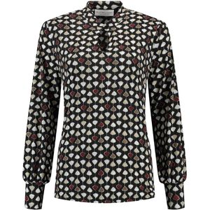 Helena Hart - 7470 Milo Top - Blouse - Zwart