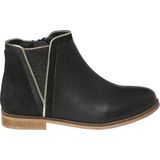 Vertbaudet - Leren Meisjeslaarzen - Goud - Met Rits en Elastiek