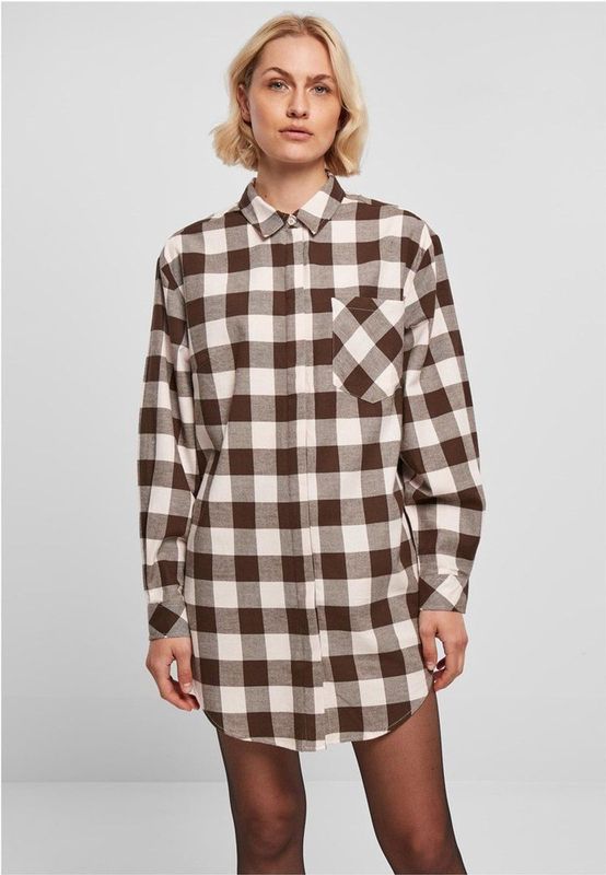 Urban Classics - Oversized Check Flannel - Overhemdjurk - Ruitpatroon - Lange Mouwen
