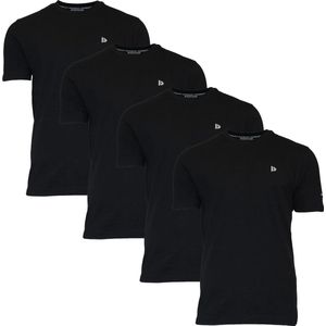 Donnay - Vince - T-shirt - Zwart - 4-Pack - Heren