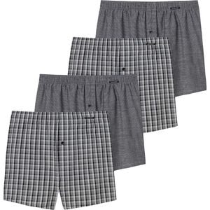 SCHIESSER - Geweven Boxershorts - Verpakking van 4