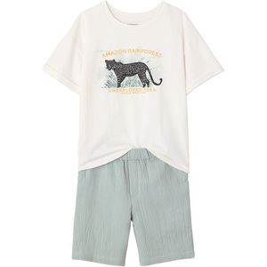 Vertbaudet - Jongensset - Korte Broek en T-shirt - 100% Katoen