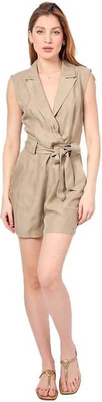 Playsuit - Beige - Keperstof - Cupromix