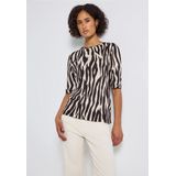 Street One - Dames Basic Shirt - Bruin