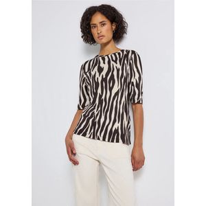 Street One - Dames Basic Shirt - Bruin