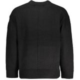 Calvin Klein - Vesten - Zwart - Trui met Ronde Hals en Contrasterende Details