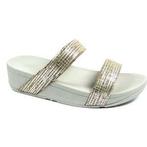 FitFlop - LottieTM Chain Print Slippers - Silver - Synthetisch