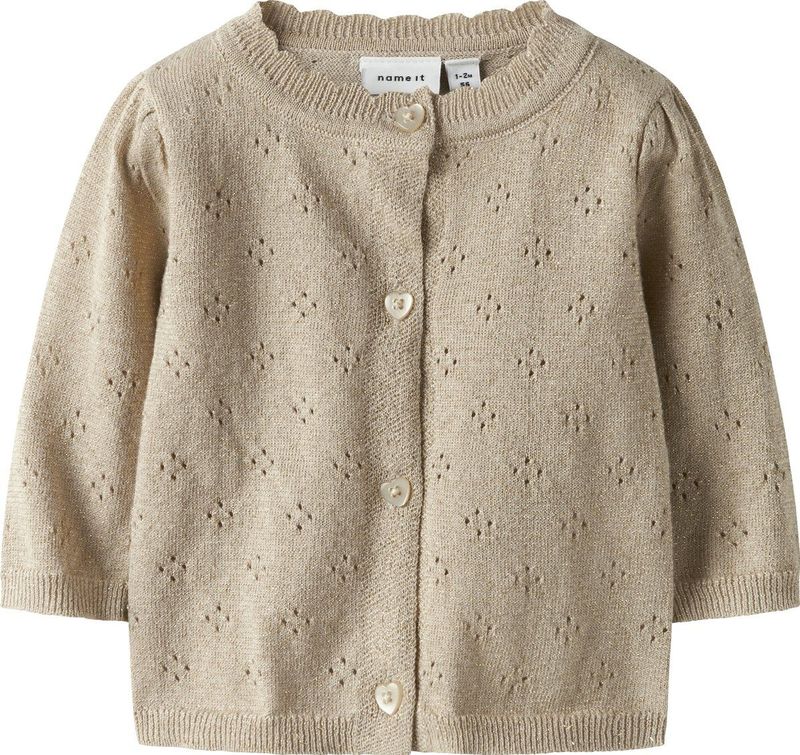 NAME IT - NBFROLIA LS KNIT CARD - Vest - Baby - Lange Mouwen - Knoopsluiting