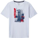 Pepe Jeans Albie T-shirt Met Korte Mouwen Wit 14 Years Jongens