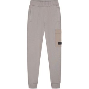 Malelions Kids Nylon Pocket Sweatpants - Grey Brown 4-104